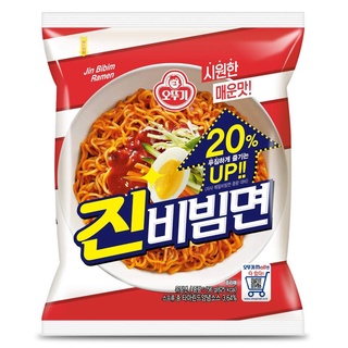 ottogi jin bibim ramen มาม่าเกาหลี จินบิบิมราเมน รสบิบิมบับ 156g진비빔면