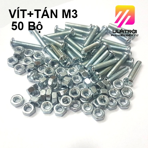 [แพ็ค 50 ชุด] M3 SCREWS, M3 SCREWS + มีหลายขนาดให้เลือก M3 SCREWS