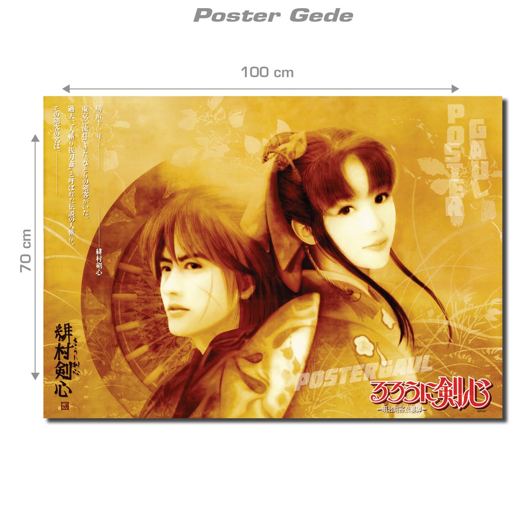 โปสเตอร์ใหญ่ RUROUNI KENSHIN R96 - ขนาด 70 x 100 ซม