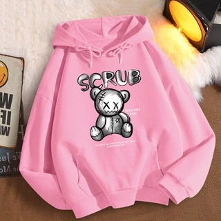 L326เสื้อฮู้ดลายแฟชั่นสวยน่ารัก.เสื้อแขนยาว.มี7สีหลายไซส์(S-3XL)