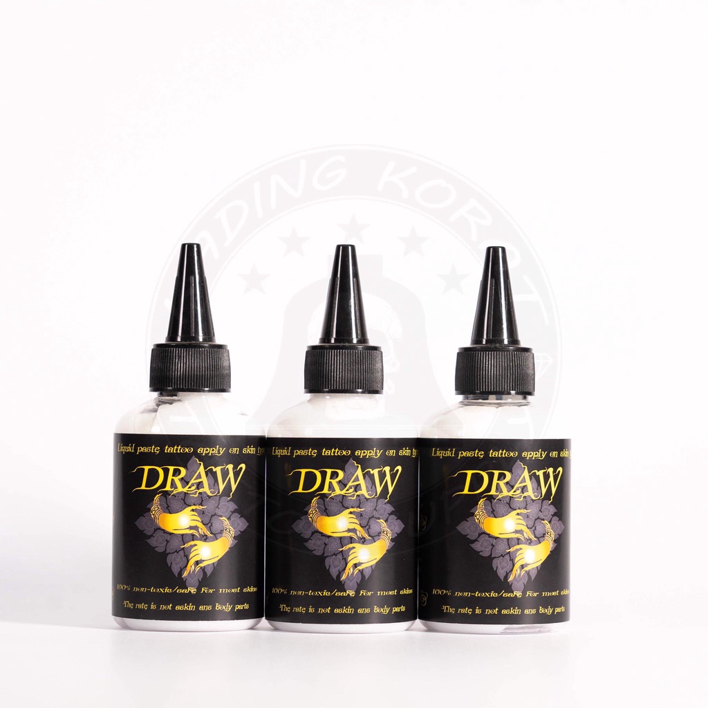 น้ำยาลอกลาย น้ำยาลอกแบบลายสัก Draw Stencil Solution