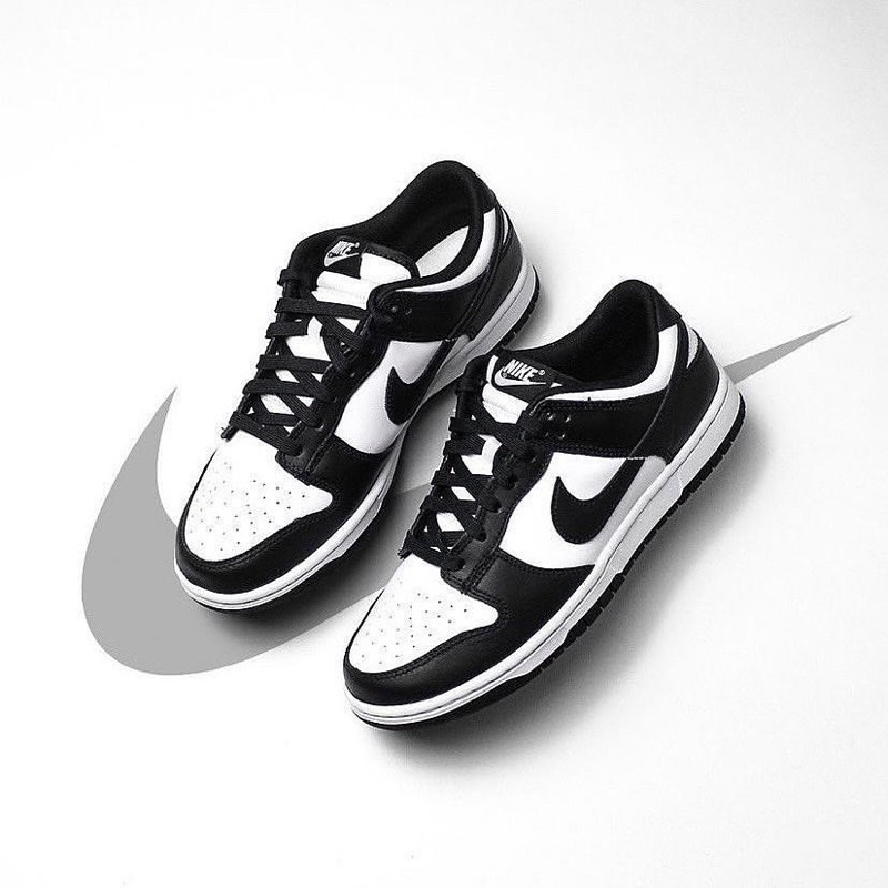 nike white black dunks