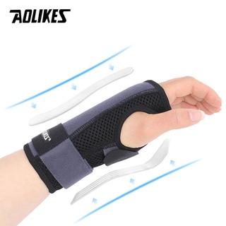 AOLIKES 1PCS Steel Wrist Brace for Carpal Tunnel Night Sleep Wrist Support Brace Wrist Splint Great for  Sprain Sports