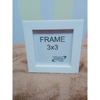 กรอบรูป 3x3 " เล็กๆน่ารัก มินิมอลๆ สีขาว สีดำ