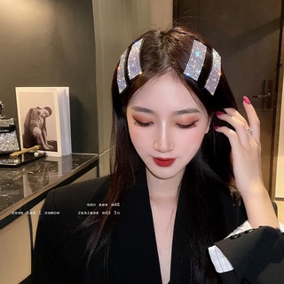 Korean Fashion Full Rhinestone Hairpin Bangs Hair Clip