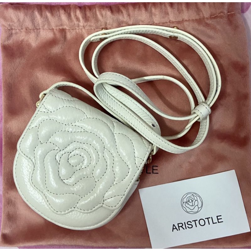 Used Aristotle bag nano pochette สี cotton เป็นสีLimited