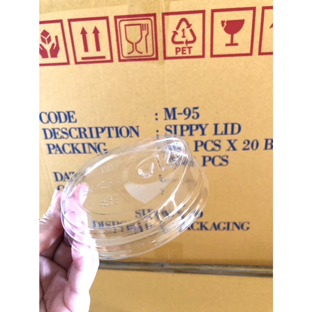 ฝายกดื่มPET 95mm.ยี่ห้อ FPCแบบมีจุก
