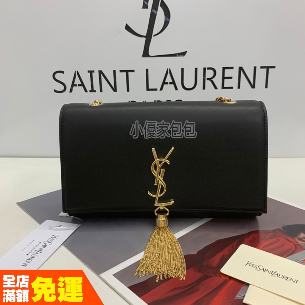 Saint Laurent Y.s.l คุณภาพสูง Saint Laurent Paris classic tassel gold