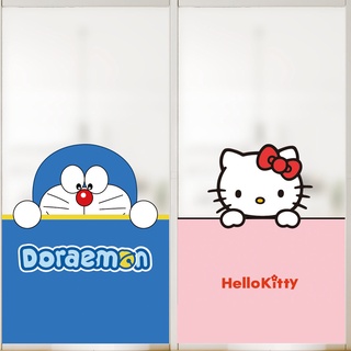 สติกเกอร์วอลเปเปอร์ PVC ลายการ์ตูน Hello Kitty KT Cat Doraemon ป้องกันน้ํา สําหรับติดตกแต่งผนังห้องน้ํา ห้องนอน ห้องนั่งเล่น