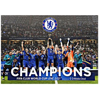 โปสเตอร์ สโมสรเชลซี Chelsea champions ขนาด A3