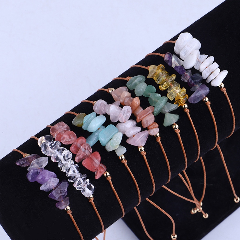 ใหม่ สร้อยข้อมือแฟชั่น หินขี้ผึ้ง หินอเมทิสต์ ตาเสือ สไตล์โบฮีเมียน ยอดนิยม
