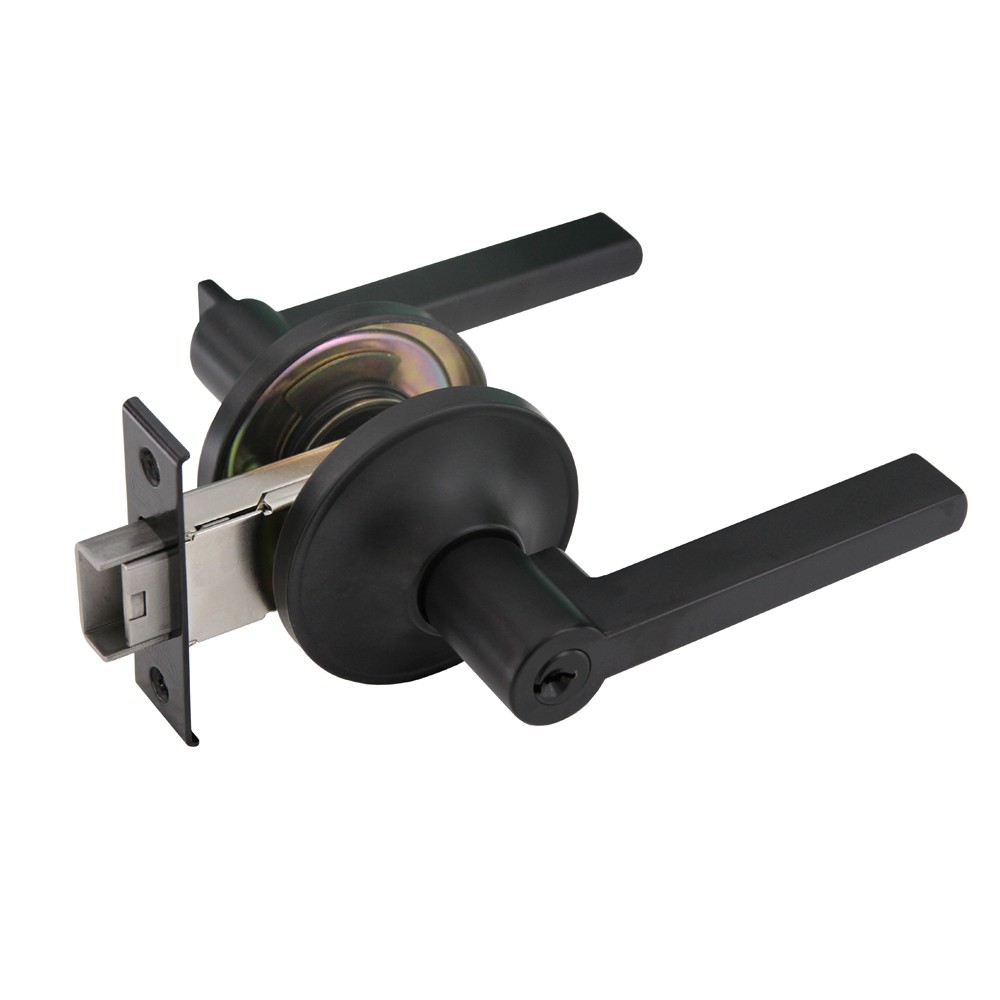 SOLEX กุญแจมือบิด No. 1805BLACK(2 system Lever Hander & Deadbolt Lockset) ระบบห้องทั่วไปและห้องน้ำ