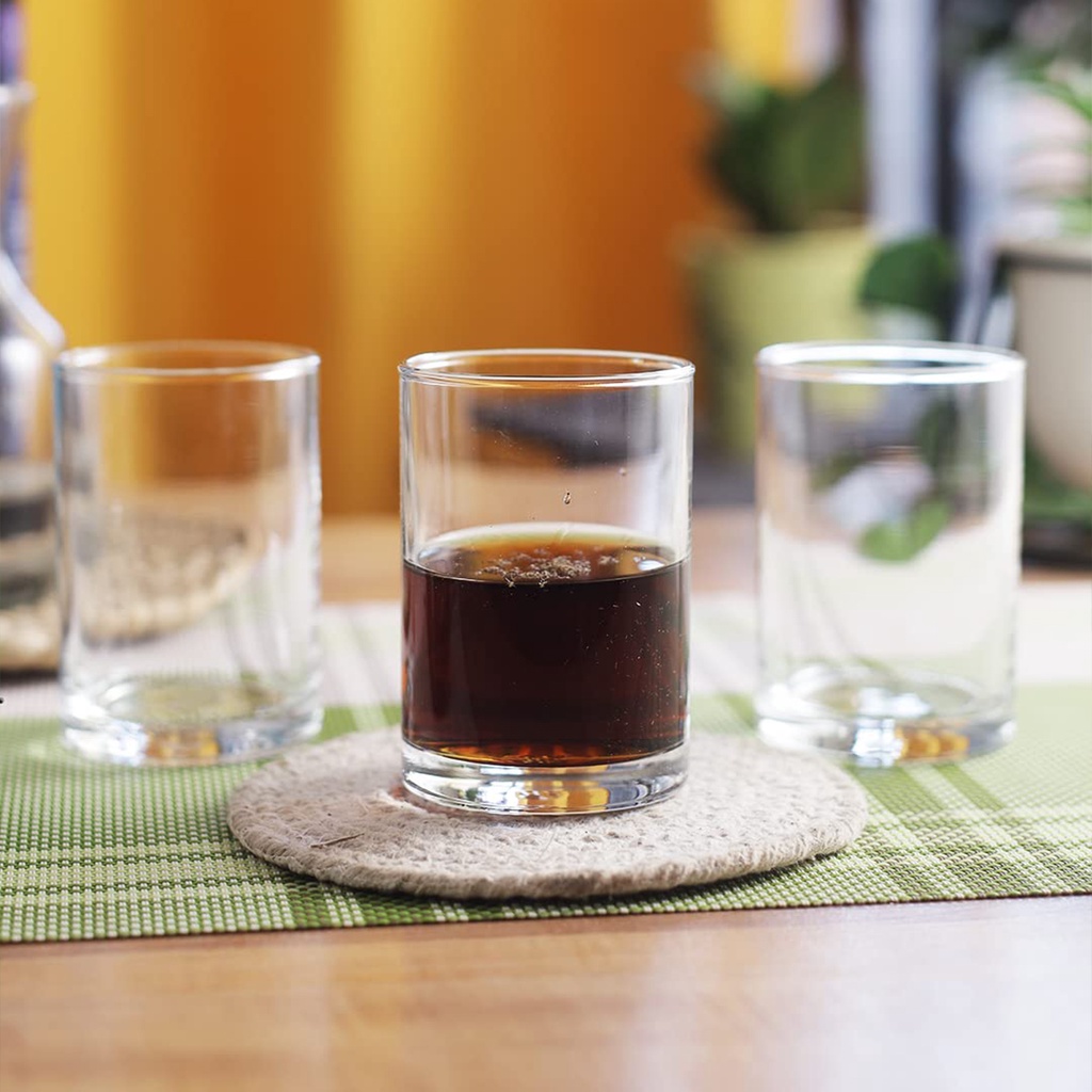 JJGLASS - (Ocean) B01206 Fin Line 6 1/4oz. (175ml.) - แก้วน้ำ แก้วใส เหมาะสำหรับใส่เครื่องดื่ม เช่น 