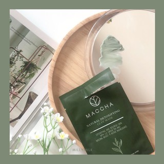 MACCHA natural detoxifying clay mask 10g. มัทฉะ เคลย์ มาสก์