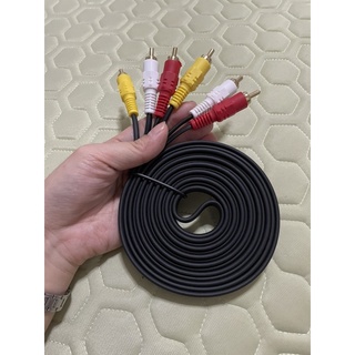 สาย เข้า 3 ออก 3 สายRCA สายAV แบบ 3เมตร สายญญาณภาพและเสียง RCA AV Audio CABLE 3.5mm