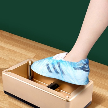 เครื่องหุ้มรองเท้า Automatic Shoe Cover Dispenser Machine เครื่องจ่ายฝารองเท้าอัตโนมัติ เครื่อง Overshoes อัตโนมัติ