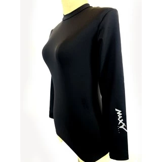 เสื้อบอดี้ฟิต กันแดด (คอสั้น) ยี่ห้อ MAXY GOLF(S - 3XL) สีดำและสีขาว