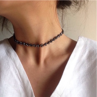 Diamond Tri-choker โชคเกอร์เพชร หรูหราหมาเห่า มากแม่