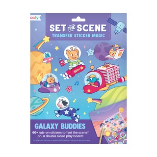 set the scene transfer stickers magic เซตสติ๊กเกอร์ลอกลาย ลาย Galaxy Buddies