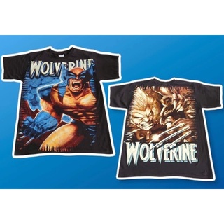 เสื้อยืดวินเทจหนัง WOLVERINE  90’ ☠️🎸 Size “ L / XL งานสวย ผ้าฟอกเก่าสวยมากกก