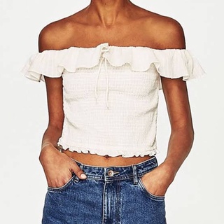 Zara -  Trf off shoulder top