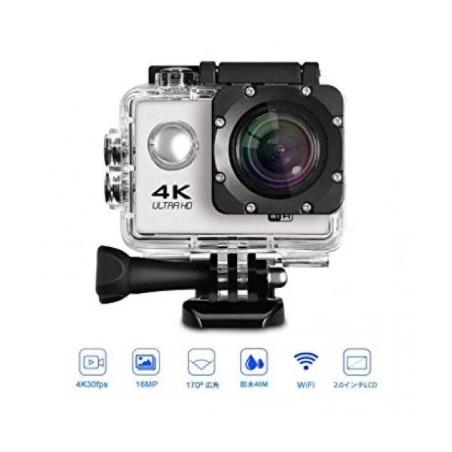 กล้องกันน้ำ กล้องถ่ายใต้น้ำ กล้องติดหมวก 4k Ultra Action Camera With Remote thumbnail 6