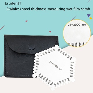 [ErudentT] เครื่องวัดความหนาฟิล์มเปียก 25-3000um สีเงิน