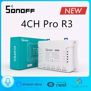 Sonoff 4CH Pro R3 สวิตช์สั่งงานผ่าน Internet 4 ช่อง