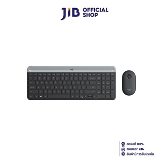 LOGITECH KEYBOARD &amp; MOUSE (คีย์บอร์ดและเมาส์ไร้สาย)  MK470 SLIM WIRELESS KEYBOARD AND MOUSE COMBO (BLACK) (EN/TH)