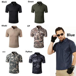 Mens Military Training Camping Hiking Leisure Short Sleeve T-Shirt Tactical Tops