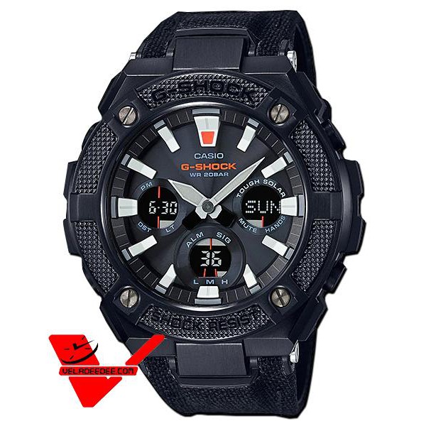 Veladeedee นาฬิกา Casio G-shock G-STEEL นาฬิกาข้อมือชาย (ประกัน CMG) สายผ้าสายหนังทนทาน รุ่น GST-S130BC-1A