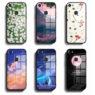 เคสกระจกนิรภัย แบบแข็ง ขอบซิลิโคนนิ่ม คุณภาพสูง สําหรับ VIVO 1718 V7