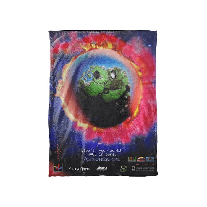 Travis Scott Cacktus Jack CJ x Fortnite World Blanket ผ้าห่ม ของแท้!