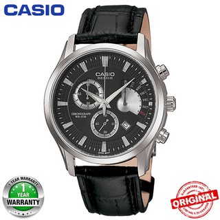 【ขายด่วน】 Casio BESIDE BEM-501L-1A นาฬิกาควอทซ์บุรุษนาฬิกาผู้ชายธุรกิจ