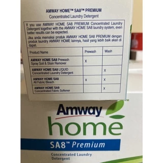 ผงซักฝอก Amway HOME SA8 Premium 3kg.*สินค้ากล่องใหม่ ล็อตผลิต