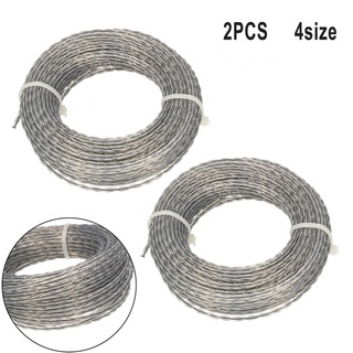 【Ready Stock】2-Set Core-Reinforced Grass Trimmer Line 2.0 - 3.0 Mm X 15m (30m) Line Spool New@New