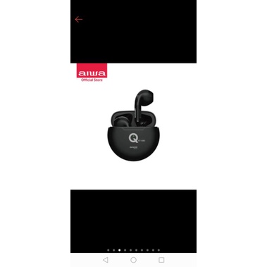 หูฟังไร้สาย AIWA AT-X80Q แบบอินเอียร์ สีดำ