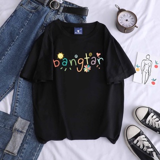 [S-5XL]KPOP BTS ผ้าฝ้ายแขนสั้นเสื้อยืดผู้ชายผู้หญิง BANGTAN Letter พิมพ์เสื้อแขนสั้น Plus ขนาดฤดูร้อนใหม่สไตล์เกาหลีหลวม