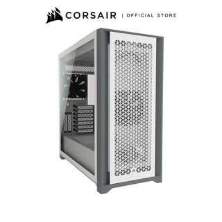 CORSAIR CASE 5000D AIRFLOW Tempered Glass Mid-Tower ATX PC Case — Black and White