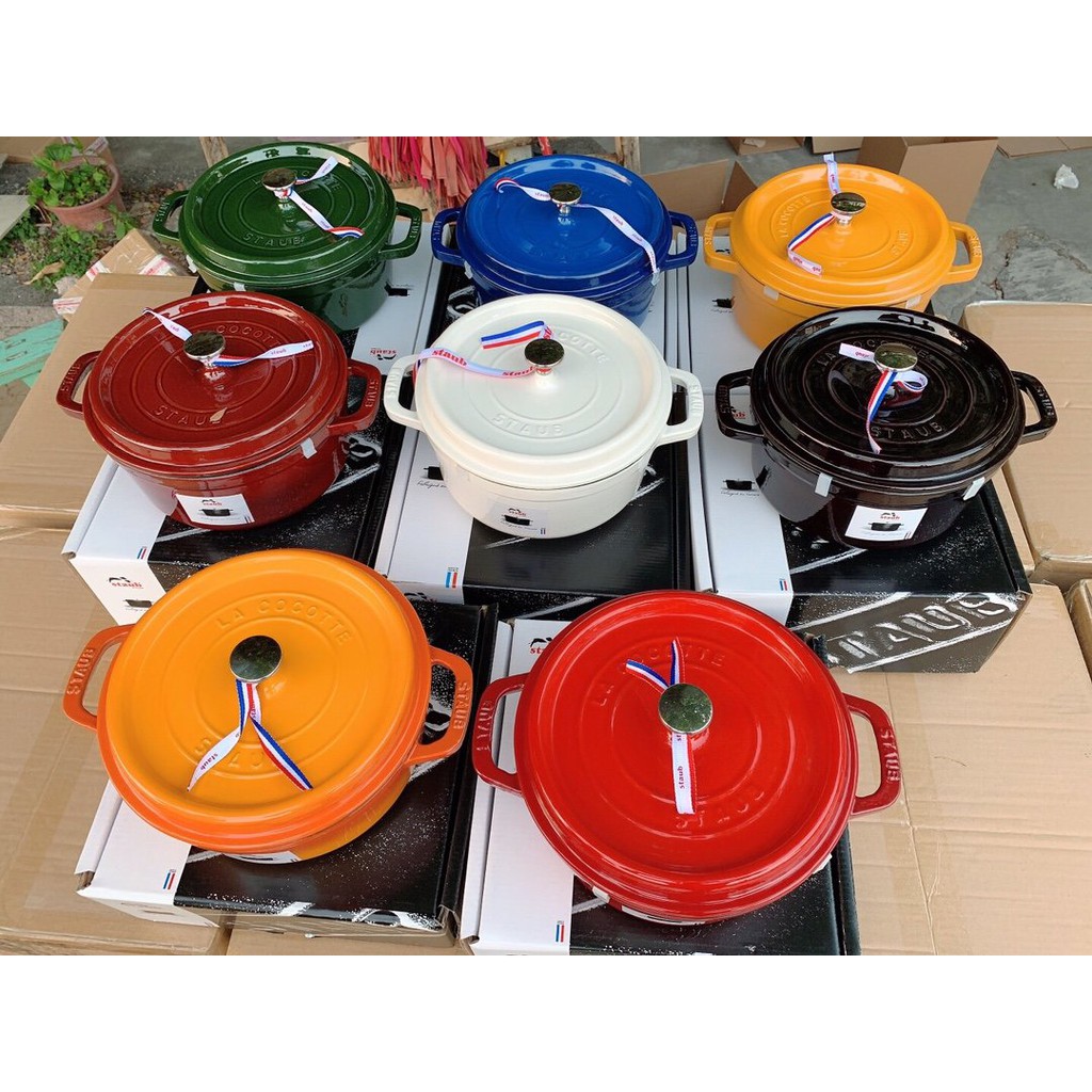 GermanZwilling staub 24CM enamel pot household soup pot stew pot fryer