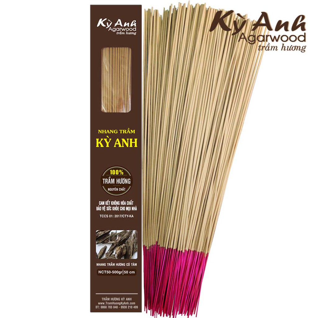 ธูปไม้กฤษณา Ky Anh ยาว 50 ซม. NCT50