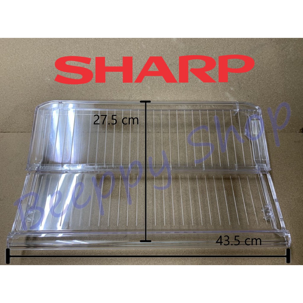 ⚙️ชั้นวางของในตู้เย็น Sharp ชาร์ป รุ่น SJ-G15/N15/M15/G15/N19/M19 ถาดวางของในตู้เย็น ถาดเลื่อน