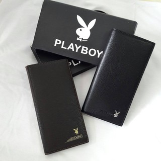 PLAYBOY LONG WALLET รุ่นเเนวตั้ง กระเป๋าสตางค์ใบยาว PLAYBOY