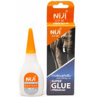 กาวร้อน NIJI (นิจิ) สีส้ม 20 กรัม 6ขวด แรงยึดติดสูง สำหรับงานซ่อมแซมทั่วไปในบ้าน