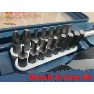 BOSCH X-LINE 46 ชุดไขควงมือ พร้อมดอก หัวประกอบ 46 ชิ้น xline46 X line 46 ไขควง บล๊อก