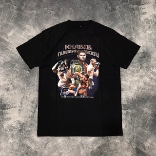 เสื้อยืดคอกลมเสื้อยืด ลาย Nacht 1991 Khabib Nurmagomedov | เสื้อ Ufc 24sS-4XL