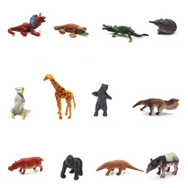 Ready Stock53 pcsset Mini Animal World Zoo Model Figure Action Toy Set ...
