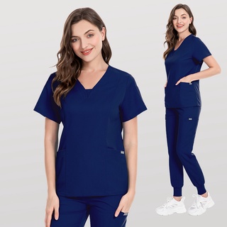 Women Scrubs Nurse Accessories Medical Uniform Unisex Slim Fit Comfort Clinical Women Operating Room Work Uniform Jogger Suit