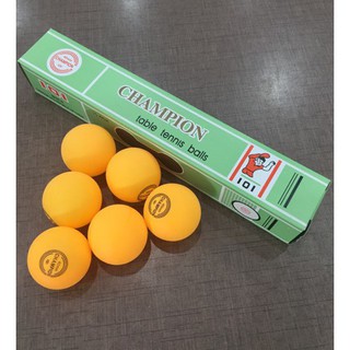 ลูกปิงปอง แชมป์เปี้ยน CHAMPION (สีส้ม ,ขาว) (1 กล่อง = 6 ลูก)