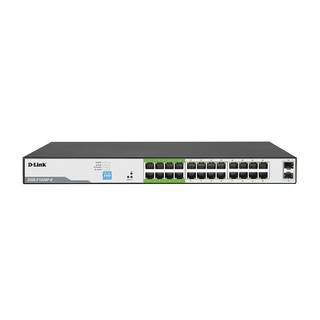 DLINK , SWITCH GIGABIT 24PORT UNMANAGED PoE 250m.  250M 24-Port UNMANAGED GIGABIT PoE Switch + 2 SFP Ports